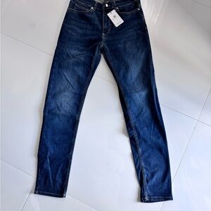Reiss Dark Blue Slim Straight Jeans